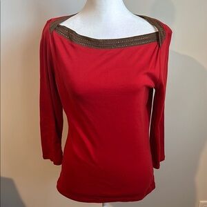 Lauren Ralph Lauren Red Women's Top